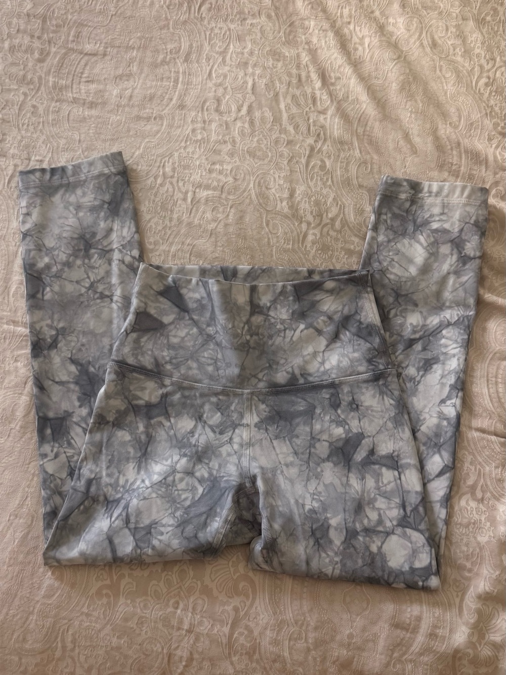 lululemon athletica Gray Tie-Dye High-Rise Leggings